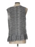 Elle 100% Polyester Gray Sleeveless Blouse Size L - photo 2