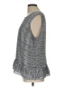 Elle 100% Polyester Gray Sleeveless Blouse Size L - photo 5