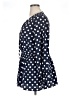 Suzanne Betro 100% Polyester Polka Dots Blue 3/4 Sleeve Blouse Size XL - photo 5
