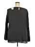 Torrid Gray Long Sleeve Blouse Size 3X Plus (3) - photo 2