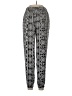 Ambiance Apparel 100% Polyester Print Black Casual Pants Size L - photo 1