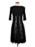 Connected Apparel Graphic Black Casual Dress Size 8 - photo 2
