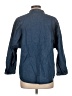 Express 100% Cotton Blue 3/4 Sleeve Button-Down Shirt Size L - photo 2