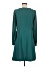 J.Crew 100% Polyester Solid Teal Casual Dress Size 8 - photo 2