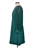 J.Crew 100% Polyester Solid Teal Casual Dress Size 8 - photo 5