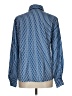 Unbranded 100% Polyester Polka Dots Blue Long Sleeve Blouse Size L - photo 2