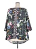 Fig and Flower 100% Polyester Black 3/4 Sleeve Blouse Size 2X - photo 2