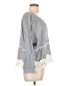 Young Essence Gray 3/4 Sleeve Blouse Size L - photo 4