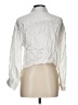 Gianni Bini Metallic Silver Long Sleeve Blouse Size L - photo 2