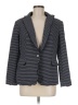 T Tahari Stripes Gray Blue Blazer Size 8 (estimated) - photo 1