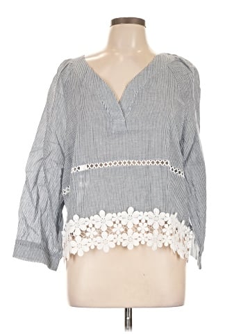 Young Essence 3/4 Sleeve Blouse (view 1)