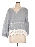 Young Essence Gray 3/4 Sleeve Blouse Size L - photo 1
