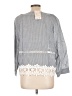 Young Essence Gray 3/4 Sleeve Blouse Size L - photo 2