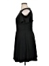 Meaneor Solid Black Cocktail Dress Size XL - photo 5