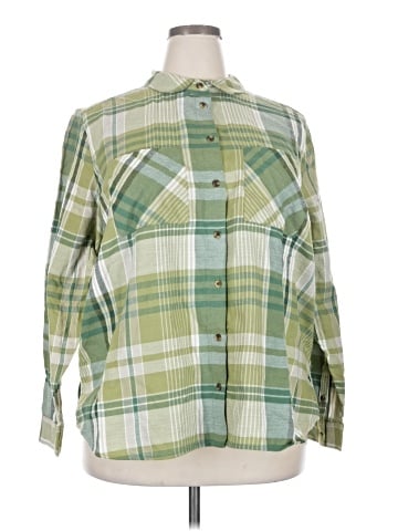 dip 3/4 Sleeve Button-Down Shirt (view 1)