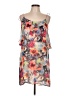 Honey Punch 100% Polyester Print Orange Cocktail Dress Size L - photo 1