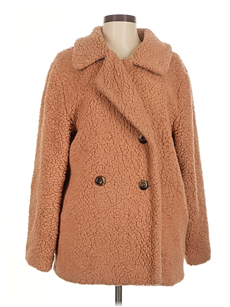 Pre-owned Assorted Brands Cardigan Sweater In Tan