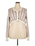 Aeropostale 100% Nylon Houndstooth Ivory Cardigan Size XXL - photo 1