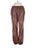 R | Label 100% Polyurethane Brown Casual Pants Size S - photo 1