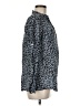 Forever 21 100% Cotton Animal Print Gray Long Sleeve Blouse Size 8 - photo 4