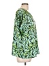 Halogen 100% Polyester Green Short Sleeve Blouse Size L - photo 4