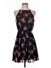 Blue Rain Floral Black Casual Dress Size XS - photo 1