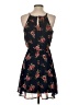 Blue Rain Floral Black Casual Dress Size XS - photo 2