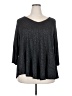 Green Envelope Gray 3/4 Sleeve Top Size 2X - photo 1