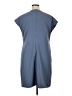 Brass 100% Polyester Solid Gray Casual Dress Size 1X - photo 2
