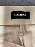 Express 100% Polyester Solid Tan Khaki Shorts Size 10 - photo 3