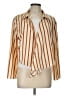 Style Rack Stripes Orange 3/4 Sleeve Blouse Size L - photo 1