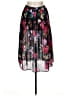 Worthington 100% Polyester Floral Black Casual Skirt Size 12 (petite) - photo 2