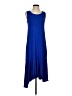 Apt. 9 Solid Blue Casual Dress Size S (petite) - photo 1