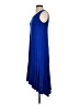 Apt. 9 Solid Blue Casual Dress Size S (petite) - photo 5