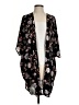 Maurices 100% Polyester Black Kimono Size S - photo 1