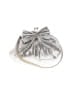 Kate Landry Metallic Solid Silver Clutch One size - photo 1