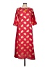 Assorted Brands 100% Polyester Red Casual Dress Size L - photo 1