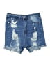 Shein Blue Denim Shorts Size 4 - photo 1