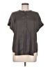 Old Navy 100% Polyester Gray Short Sleeve Blouse Size M - photo 1
