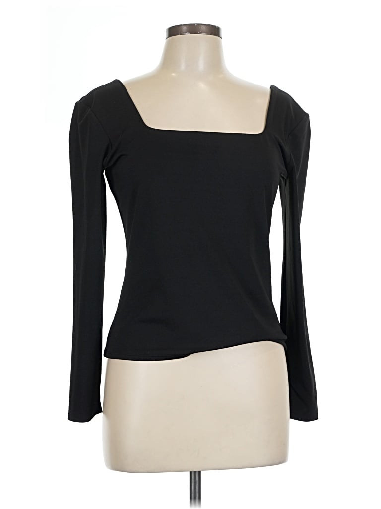 Pre-owned Express 3/4 Sleeve T-shirt In Black