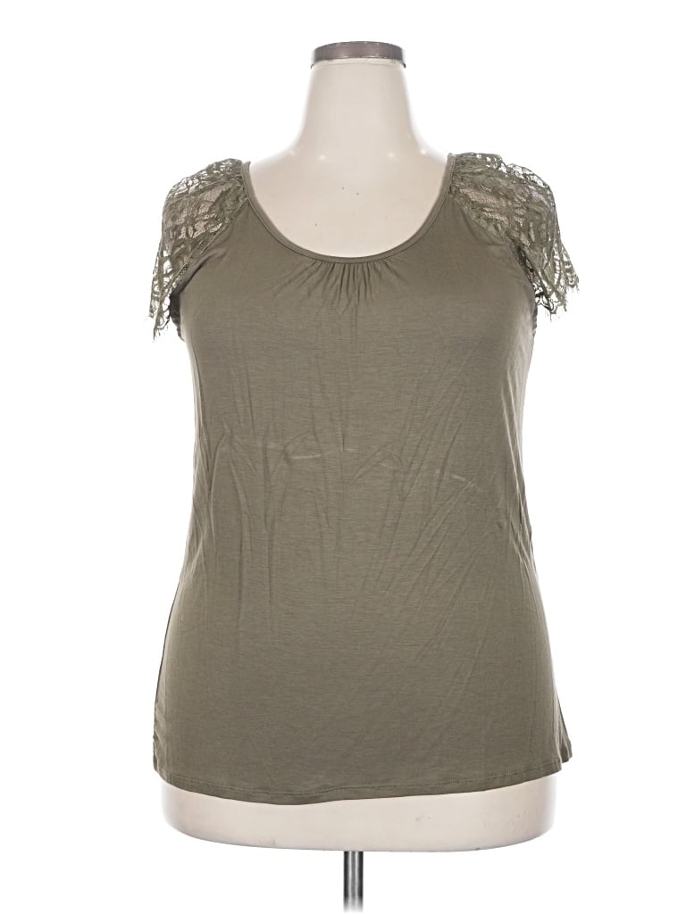 Lane Bryant Sleeveless Blouse In Green