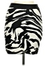 H&M Animal Print Black Casual Skirt Size S - photo 1