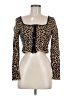Mi ami Animal Print Brown Cardigan Size M - photo 1