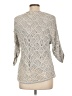 Chico's Silver 3/4 Sleeve Top Size Lg (2) - photo 2