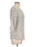 Chico's Silver 3/4 Sleeve Top Size Lg (2) - photo 4