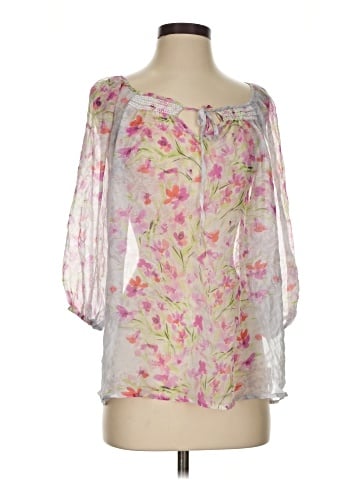 For Love And Liberty 3/4 Sleeve Silk Top (view 1)