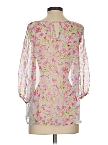 For Love And Liberty 3/4 Sleeve Silk Top (view 2)