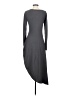 Peruvian Connection Solid Gray Casual Dress Size S - photo 2