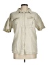 Thread & Supply Tan Short Sleeve Blouse Size M - photo 1