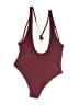 Cupshe 100% Polyester Solid Burgundy One Piece Swimsuit Size M - photo 2